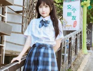 不呆猫温泉双马尾JK套图，免费送到你嘴里的青春香气！